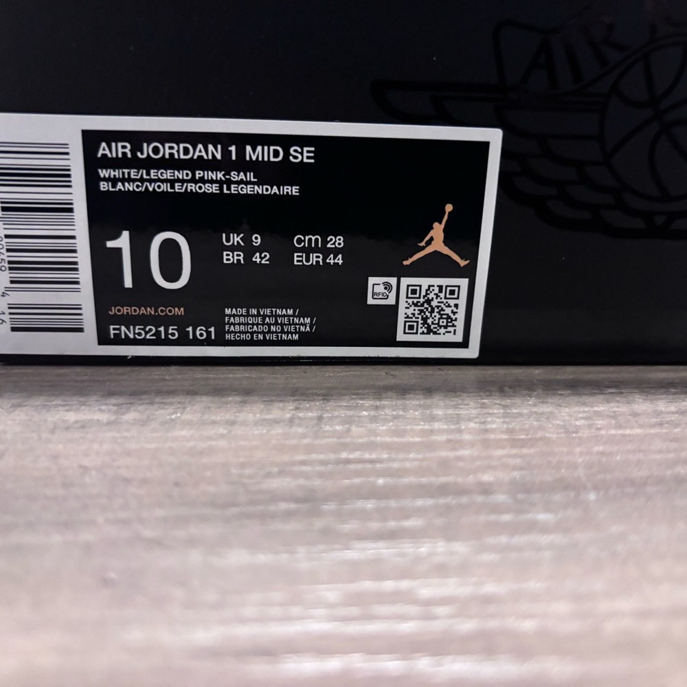 Nike Air Jordan 1 Mid Legend Pink Men’s Size 10 - Picture 2 of 10